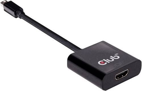 club3D CAC-2170 Mini-DisplayPort auf HDMI Adapter in Schwarz - Bild 1