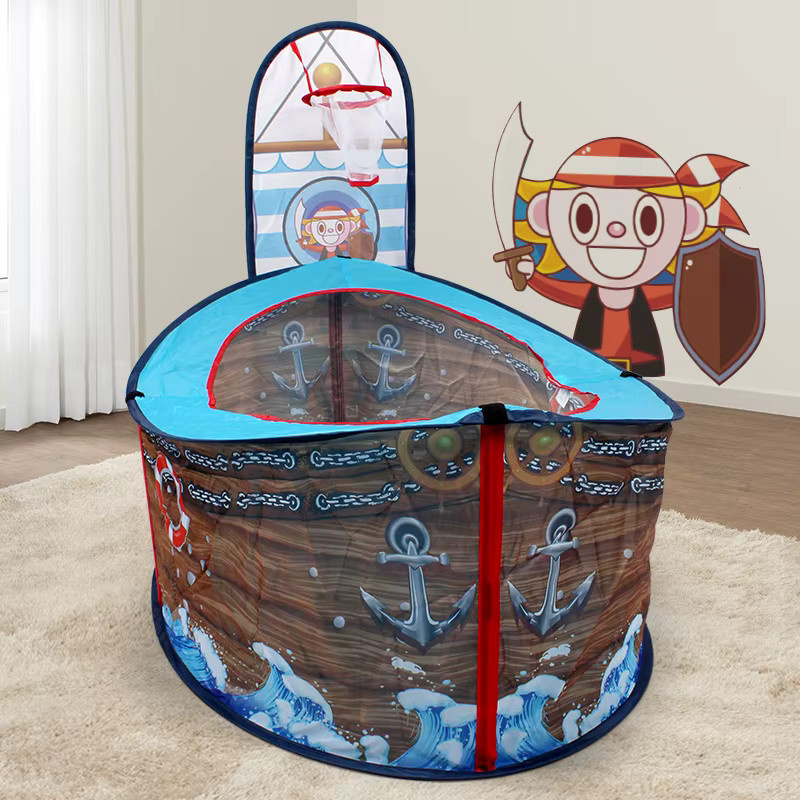 RonHam Kinderspielzelt Piratenschiff Design, buntes und faltbares Spielhaus für Jungen und Mädchen - Bild 3