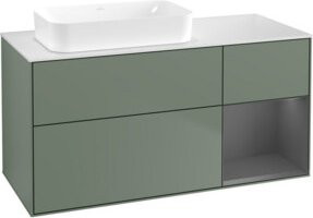 V&B Waschtischunterschrank Finion in Anthrazit lackiert, B/T: 120 x 60 cm - Bild 1
