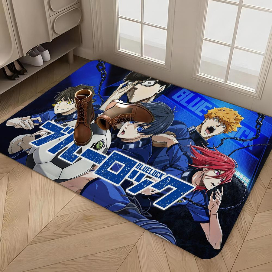 Karpetti Teppich Blau Geflochten B/T: 80 x 160 cm - Bild 1