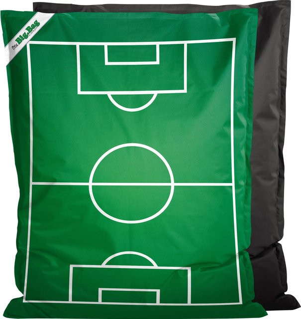 Sitting Point Sitzsack BigBag 200 in Gras Grün mit Fußball-Muster - Bild 1