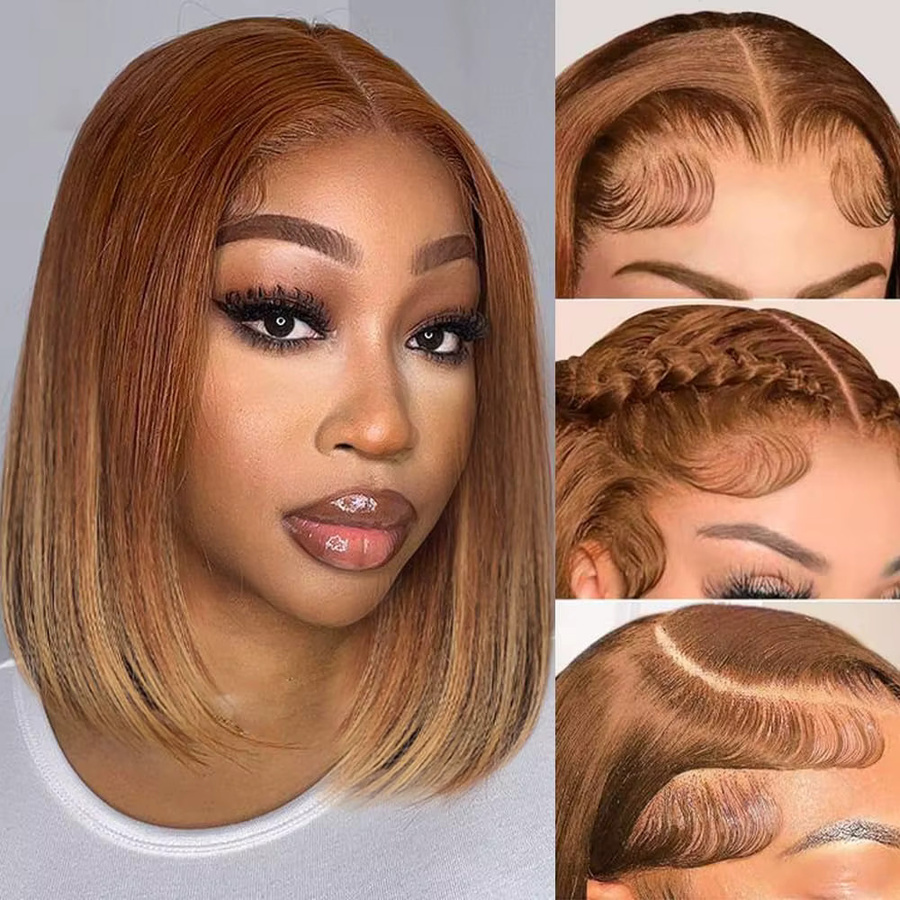 Dula A Hair Bob Perücke Ombre 4/27, Echthaar, Damen - Bild 2