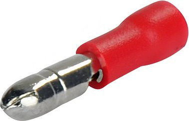 Rundstecker-Set aus Kunststoff in Rot, Durchmesser: 0,4 cm - Bild 1