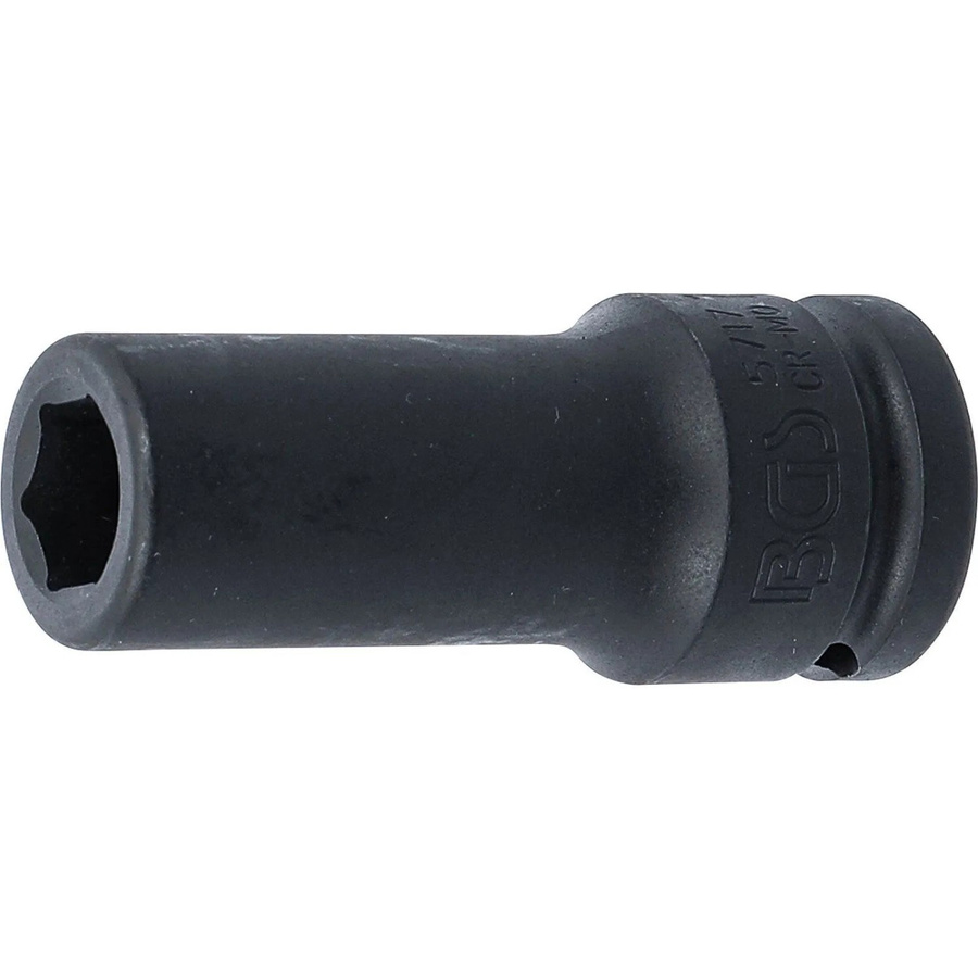 BGS Kraft-Steckschlüssel-Einsatz Sechskant tief 5717, Antrieb Innenvierkant 20 mm (3/4 Zoll), SW 17 mm, schwarz - Bild 2