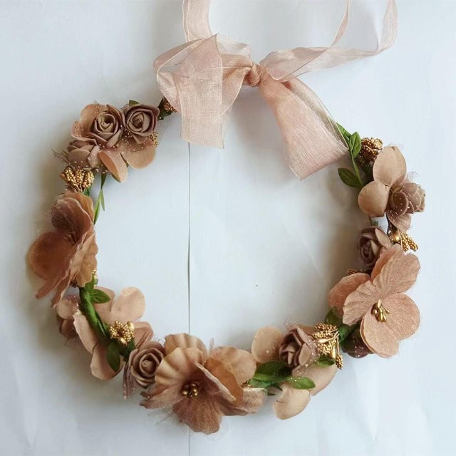 Rd lala Brautkranz Kopfschmuck, Simulationsblumen, Damen, gray - Bild 1