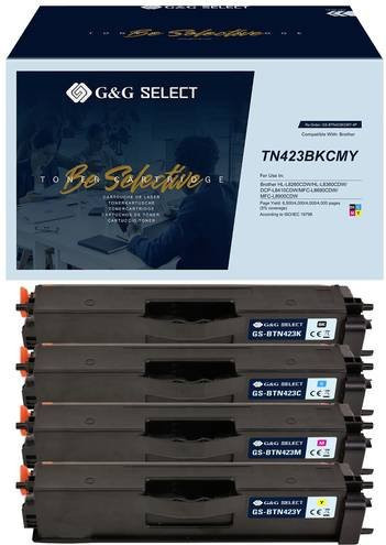 G&G Toner Kompatibel mit Brother TN-423 Kombi-Pack Schwarz, Cyan, Magenta, Gelb für Laserdrucker - Bild 1