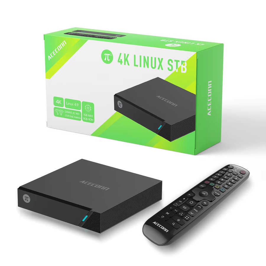 ACECONN Smart IPTV Box Streaming Player in Schwarz mit 4K UHD, HDR10+, Dual WiFi, Bluetooth und Fernbedienung - Bild 6