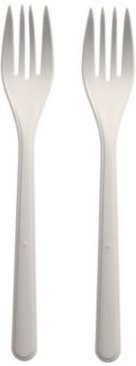 Papstar Mehrweg-Gabel aus Bio-PP in Weiß, 18,5 cm Länge - Bild 1