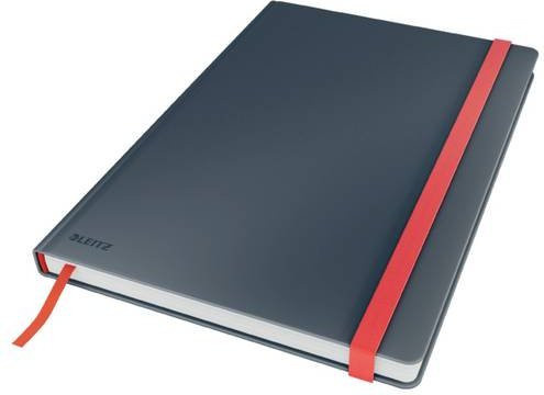 Leitz Cosy Notizbuch DIN B5, grau, Hardcover, kariert, 80 Blatt, 100 g/m² Papier - Bild 1