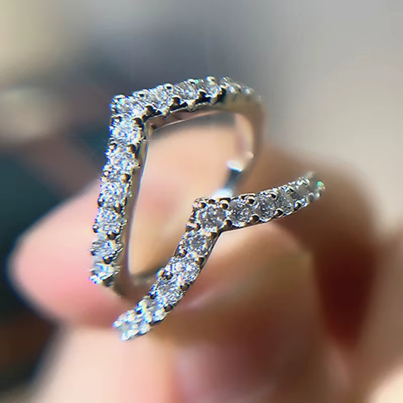 Huitan Ringe, Silber, Zirkonia, Damen - Bild 4
