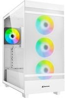 Sharkoon Rebel C50 RGB Tower-Gehäuse in Weiß mit USB-C - Bild 1