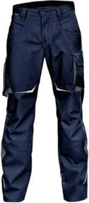 Kübler Pulsschlag Bundhose 2424 in Dunkelblau/Anthrazit mit Cordura und Reflexstreifen Größe 102 - Bild 1