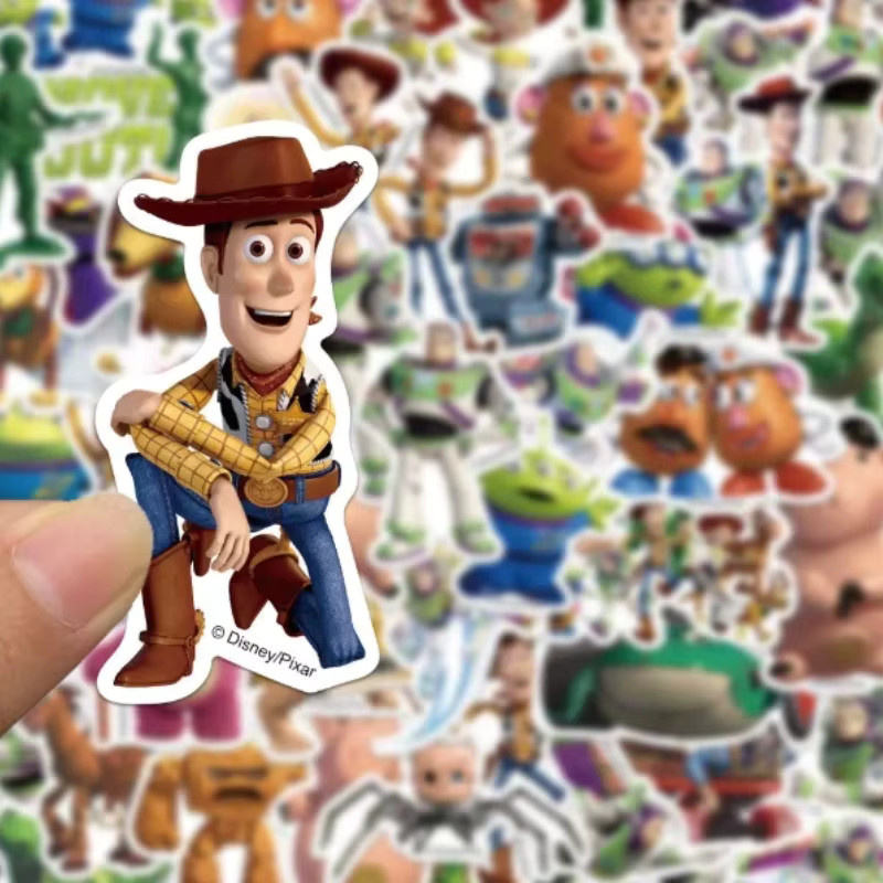 Disney Toy Story Buzz Lightyear Woody Aufkleber, Wasserdichte Cartoon-Sticker - Bild 2