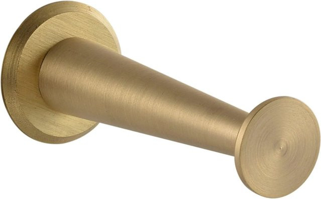 Simausrom Mantelhaken Medellot Platte in Messing Matt Lackiert, Durchmesser: 30 mm, Tiefe: 7,3 cm - Bild 1