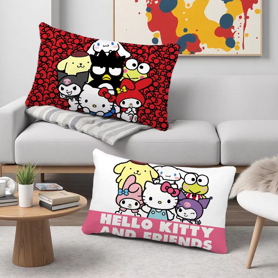Sanrio Kissenbezug Rechteckig mit Kuromi und Hello Kitty Motiv in Multicolor - Bild 3