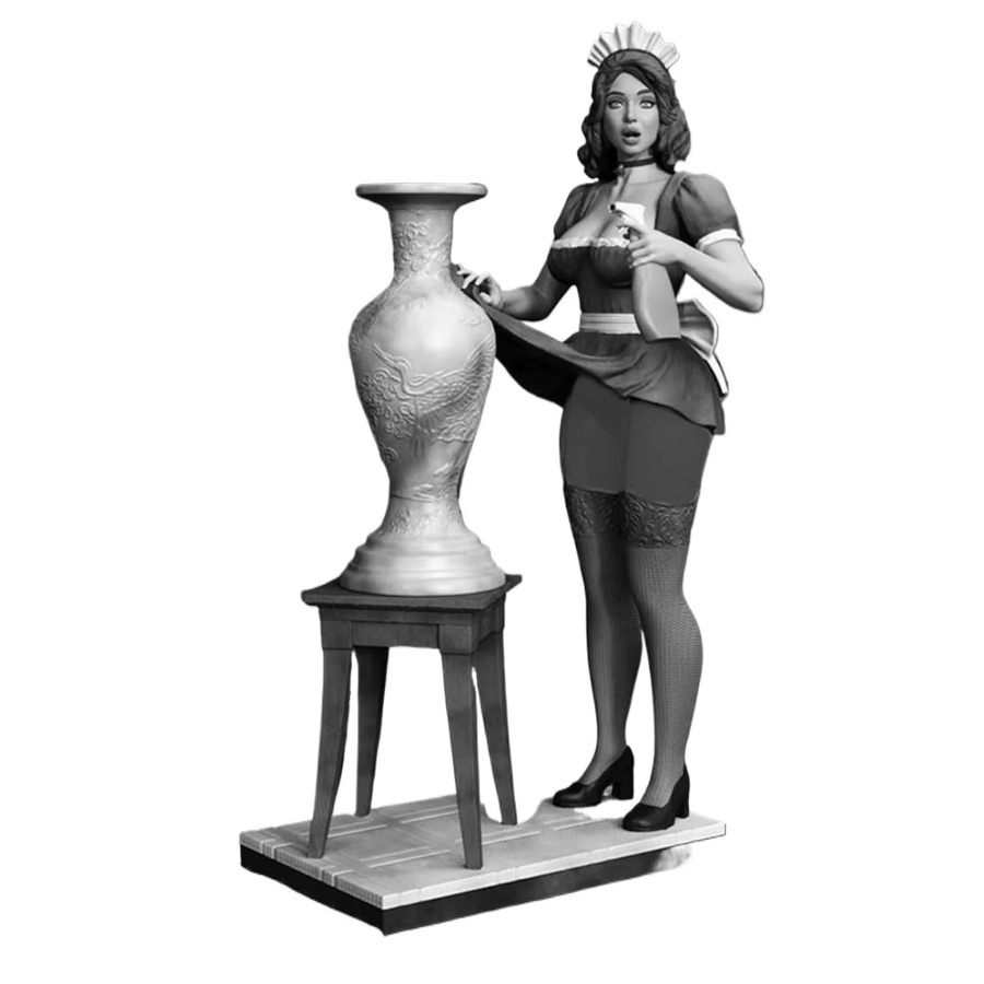 MODX Hot Maid Hobby-Miniaturstatue, Modellbausatz, Maßstab 1:24, unmontiert und unbemalt - Bild 3
