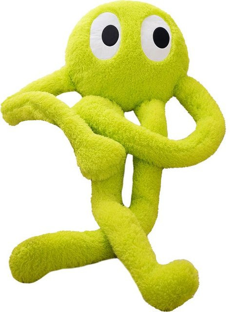 Yiran Health & Beauty Oktopus Plüschkissen, Stofftier, 100cm, Grün - Bild 1