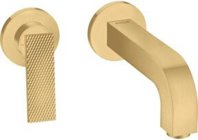 Hansgrohe Axor Citterio UP-Waschtisch-Einhebelmischer in Gold, Wandmontage, Fertigmontageset - Bild 1