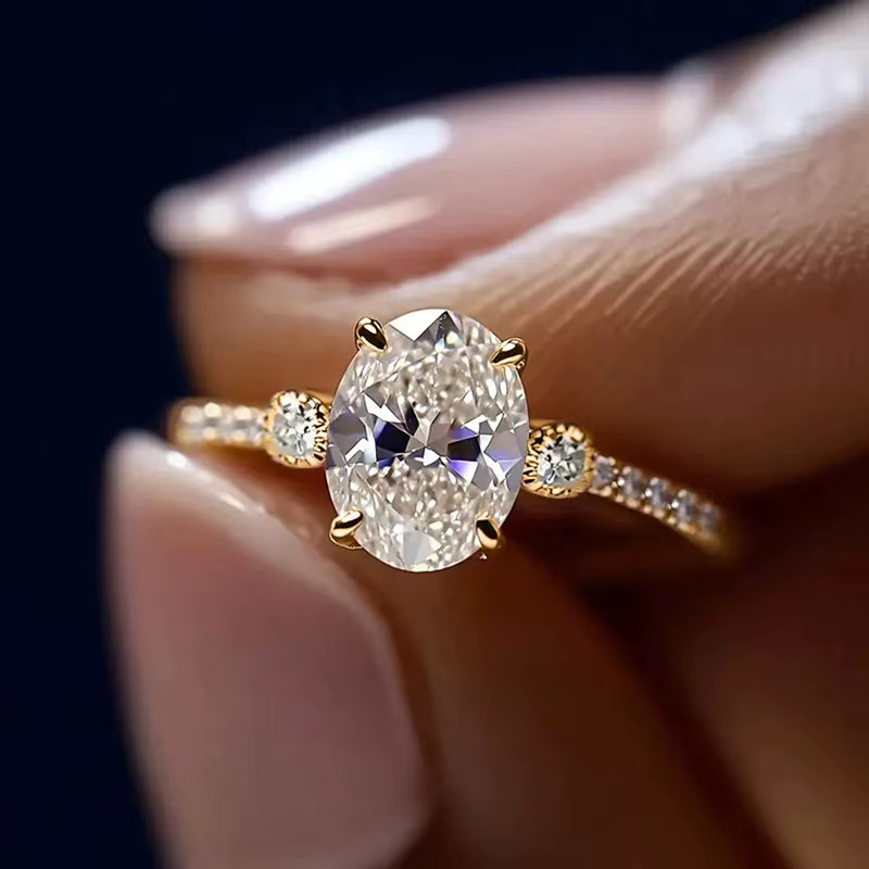 Huitan Ring, goldfarben, Zirkonia, Damen - Bild 4