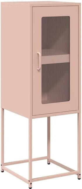 vidaXL Sideboard aus kaltgewalztem Stahl in Rosa, B/T/H: 36 x 39 x 107 cm - Bild 1
