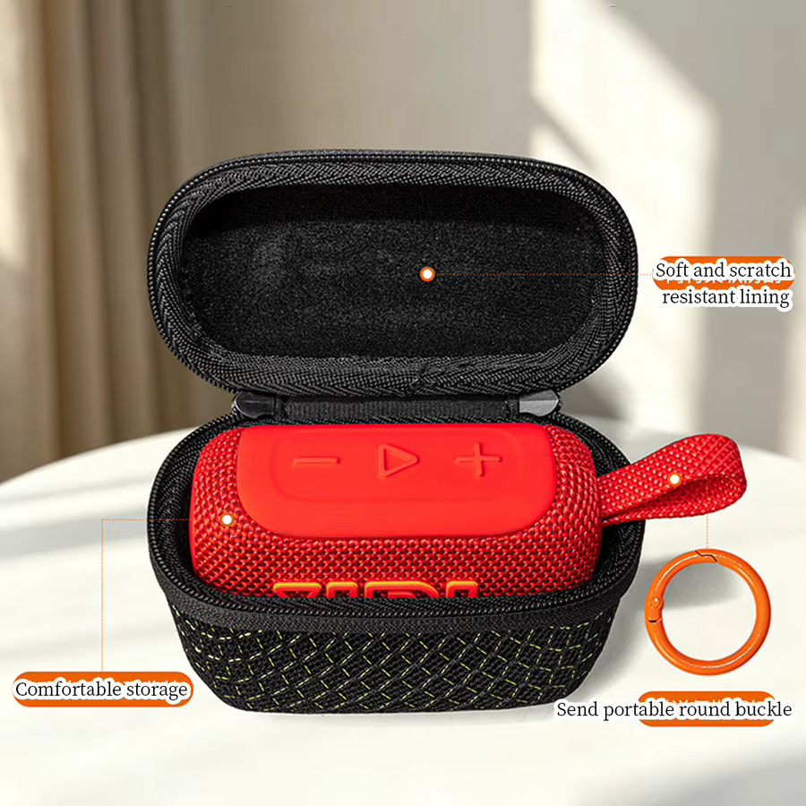Tragbare JBL GO5 Lautsprechertasche in Transparent oder Schwarz mit schalldurchlässigem Design - Bild 2