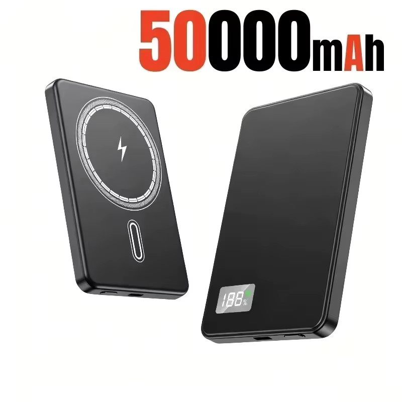 Lenovo Kabellose Magnetische Powerbank mit PD 22.5W Schnellladefunktion für MagSafe, iPhone und Samsung, Farbe: Gold - Bild 6