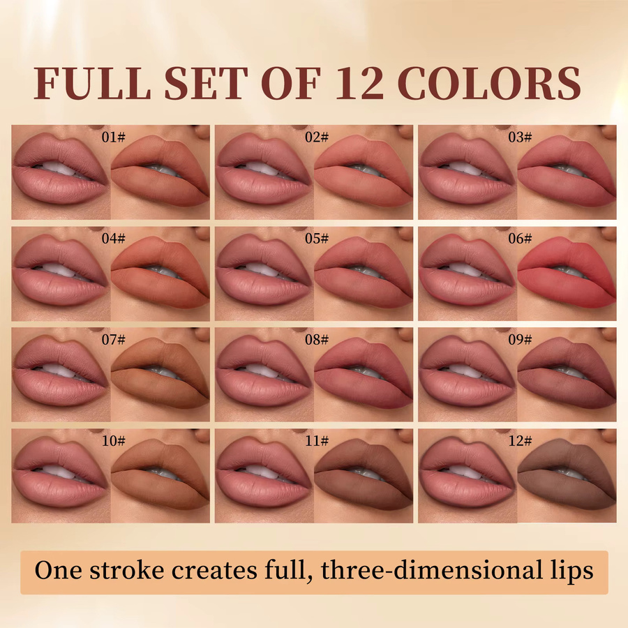 QIBEST Lipliner-Set, 12 Farben, Unisex - Bild 2