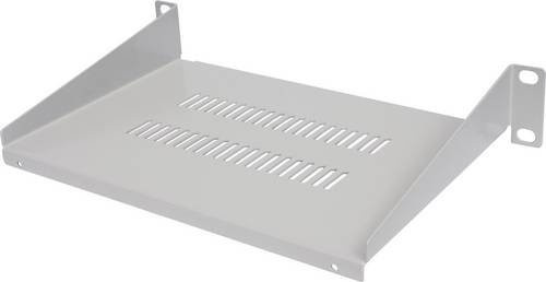 Intellinet 714983 10 Zoll Netzwerkschrank-Geräteboden in Lichtgrau (RAL 7035) für Schranktiefen ab 300 mm - Bild 1
