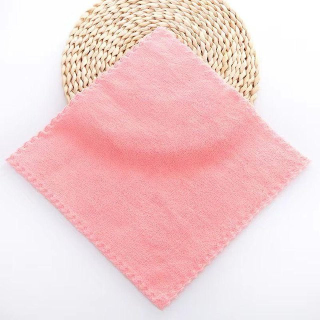 10er Set Goghvinci Mikrofaser Handtücher Rosa, superweiche Waschlappen für Gesicht und Haar, B/H: 30 x 30 cm - Bild 1