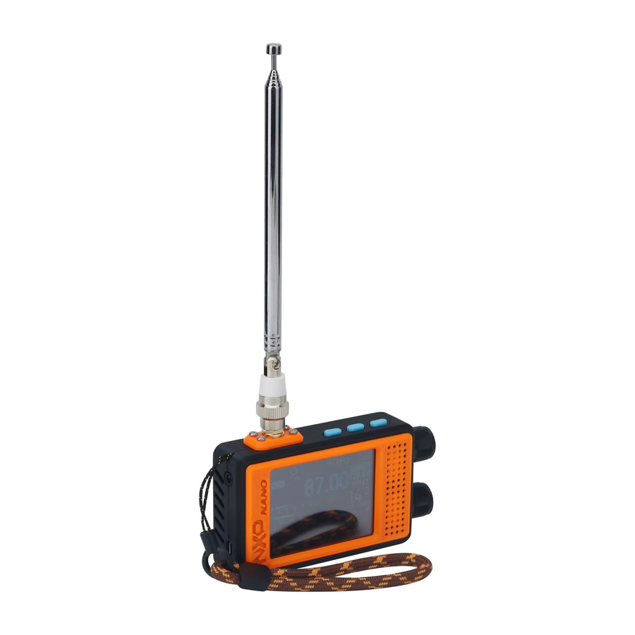 Tragbarer TZT NXP-NANO FM-Radioempfänger in Orange mit TEF6686 Chip, ESP32-Steuerung und 2,4-Zoll-IPS-Touchscreen (65–108 MHz) - Bild 3
