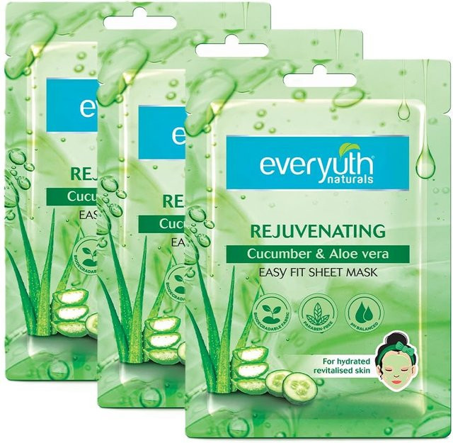 Everyuth Naturals Aloe Vera Tuchmaske, Gesicht, Trockene Haut - Bild 1