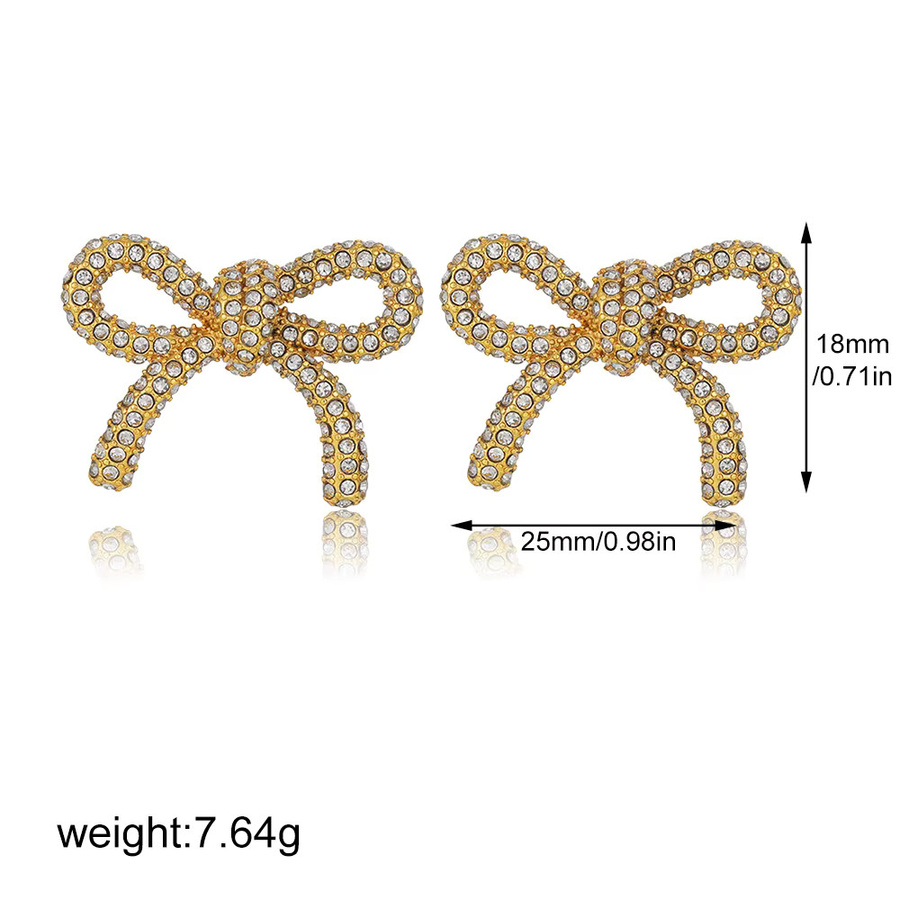 Erpels Ohrringe, Edelstahl, Zirkonia, Bowknot, Damen - Bild 3