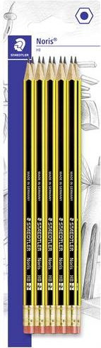 Staedtler Noris HB Bleistiftset 10 Stück in Schwarz und Gelb - Bild 1