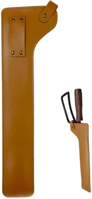 Wosawe Outdoor Sports Kaminzange Schutzhülle aus PU Leder in Grau für Lagerfeuer und Camping - Bild 1