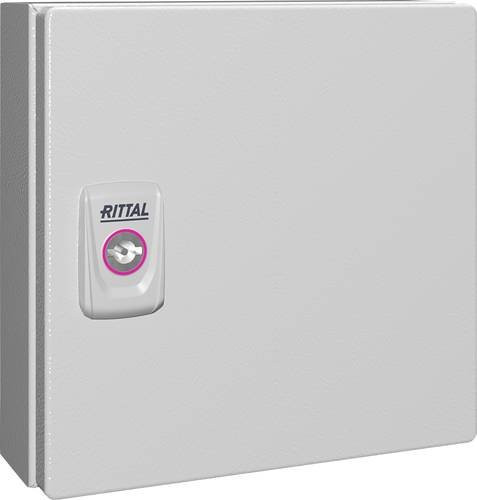 Rittal KX 1546.000 Installations-Gehäuse Wand-Gehäuse aus Stahlblech in Lichtgrau (RAL 7035) B/H/T: 20 x 20 x 8 cm - Bild 1