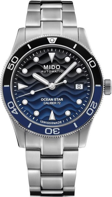 Mido Herrenuhr Ocean Star, Automatik, Edelstahl, 39 mm, Blau, 20 ATM - Bild 1