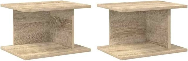 vidaXL Nachttisch Set 2 Stück Sonoma-Eiche modern B/T/H: 40 x 30 x 25 cm - Bild 1