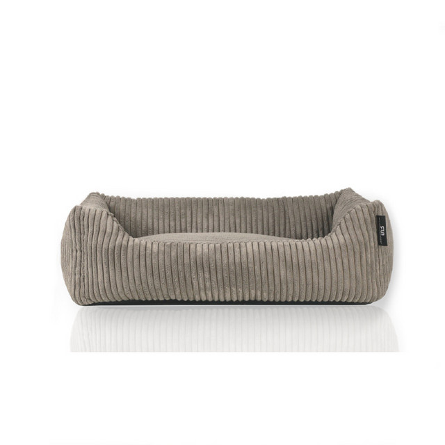 ROHRSCHNEIDER Tierbett Milly in Taupe aus Cordstoff mit abnehmbarem Bezug, B/T/H: 55 x 42 x 15 cm - Bild 1