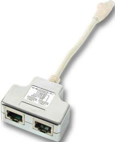 EFB-Elektronik T-Adapter ISDN 10-100Base Ethernet/LAN in Grau K5123.015 - Bild 1