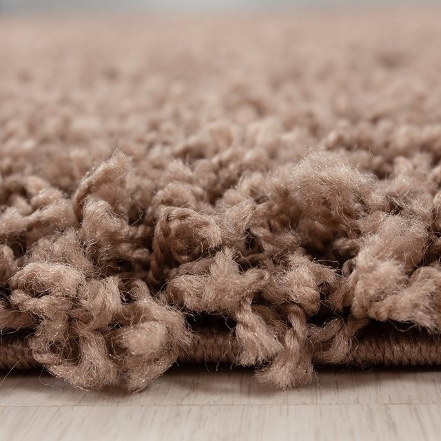 Kadima Design Hochflor Teppich RHEIN in Braun, einfarbig, B: 100 cm, T: 200 cm - Bild 1