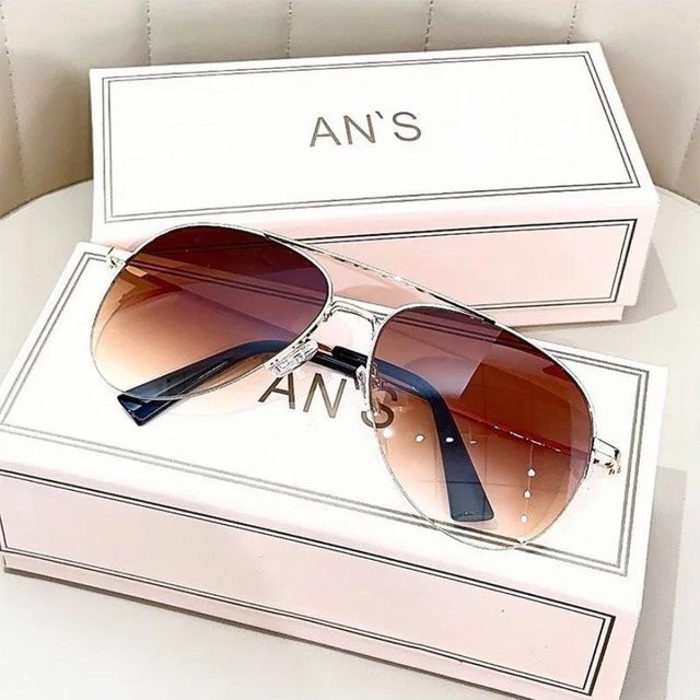 Aviator Sonnenbrille für Herren, Vollrand, Metall, Pilotensonnenbrille - Bild 1