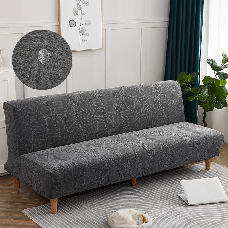 Wasserdichter Stretch-Sofa-Bettbezug von YZFZP ohne Armlehnen in Blau, hochelastisch und rutschfest für Sofabänke von 160-190 cm Breite - Bild 3