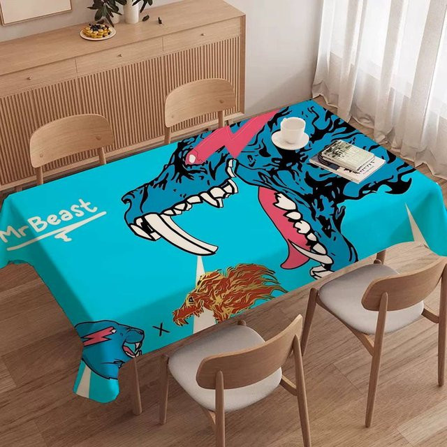 Potdemiel Tischdecke Mr Gaming Beast, Blau, B/B: 90 x 140 cm, wasserabweisend - Bild 1