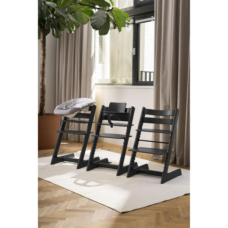 Stokke Tripp Trapp Treppenhochstuhl Bundle mit Newbornset in Deep Grey aus Buchenholz - Bild 2