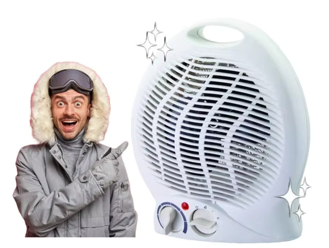 Elektrischer Ventilator Nergis 2000W Weiß - Bild 1