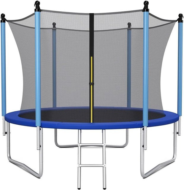 Costway Trampolin für Outdoor mit Leiter und Sicherheitsnetz, Durchmesser: 305 cm, GS Zertifiziert - Bild 1