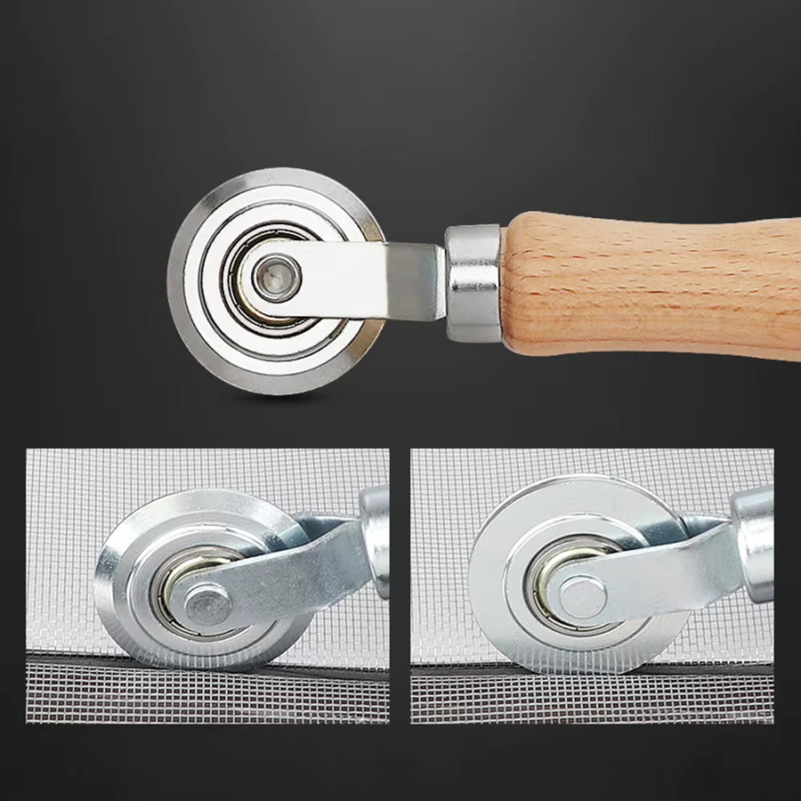 VIBRATITE Bildschirm-Installationswerkzeug Handkurbel-Roller für Fliegengitter und Fenster-Fliegengitter-Presswalze - Bild 5