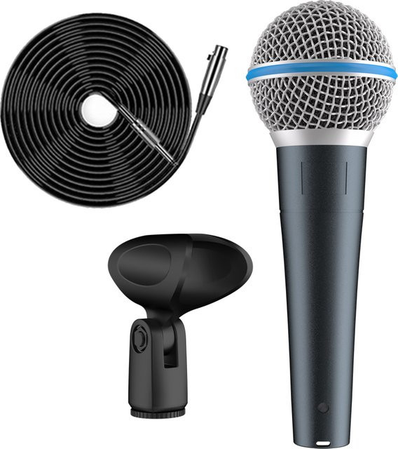 Shure Beta58 Dynamisches Gesangsmikrofon mit Transformator und Supernierencharakteristik in Schwarz - Bild 1