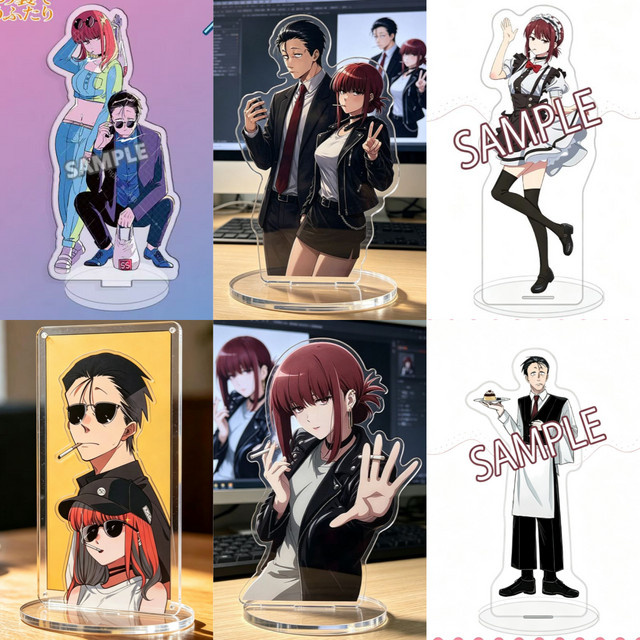 Anime Acryl-Ständer und Schlüsselanhänger mit Rauchend hinter dem Supermarkt Motiv in Multicolour - Bild 1