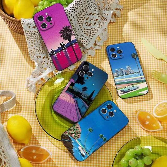 H-Hiroshi Nagai Handyhülle Schwarze Schale für Apple iPhone 17 16 15 14 13 12 11 Pro Max Plus X XR XS und Mini in Schwarz und Multicolour - Bild 1